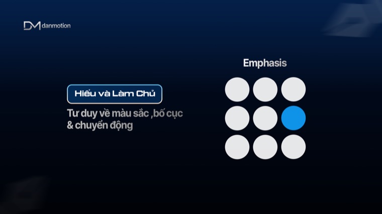Tư duy về màu sắc, bố cục
& chuyển động